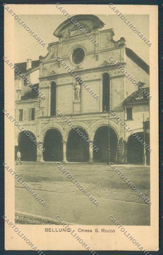 Belluno Città Chiesa San Rocco cartolina BB9181 – fronte
