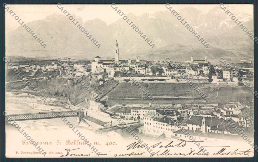 Belluno Città Panorama cartolina BB9183 – fronte