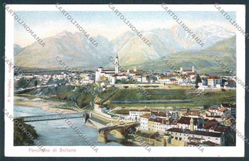 Belluno Città Panorama cartolina BB9185 – fronte