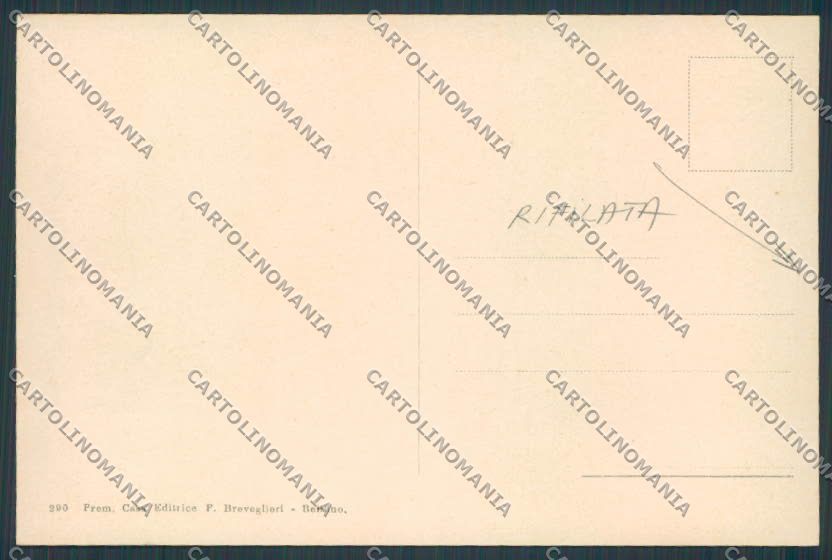 Belluno Città Porta Dojana RIFILATA cartolina BB9194 – retro