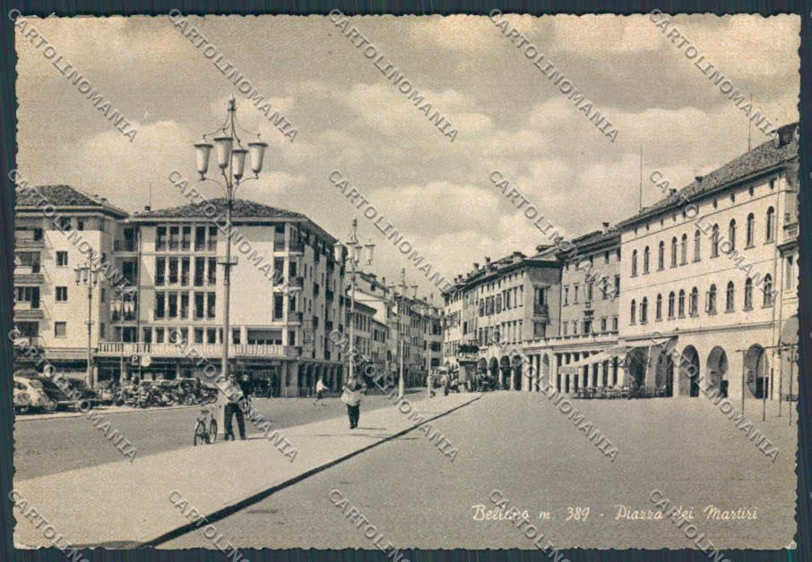 Belluno Città Piazza dei Martiri FG cartolina BB9198 – fronte