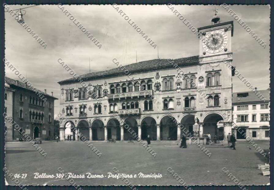 Belluno Città Piazza Duomo foto FG cartolina BB9204 – fronte