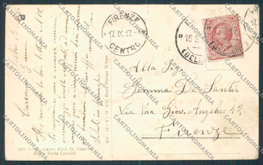 Belluno Feltre Duomo cartolina BB9216 – retro
