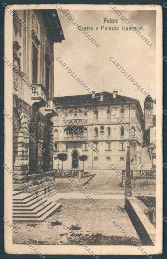Belluno Feltre Teatro Plazzo Guarnieri PIEGHINE cartolina BB9217 – fronte