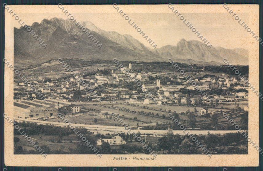 Belluno Feltre Panorama cartolina BB9224 – fronte