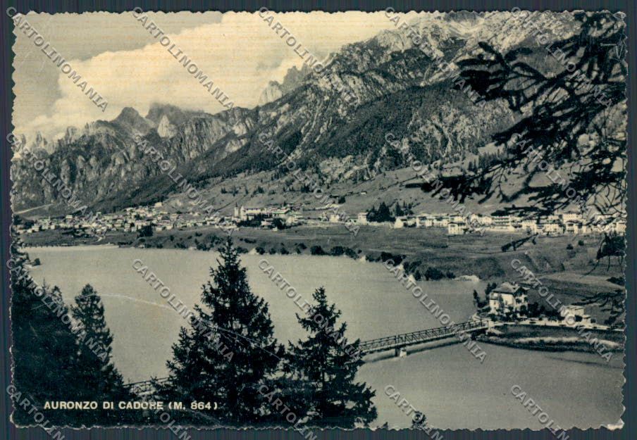 Belluno Auronzo PIEGHE FG cartolina BB9239 – fronte
