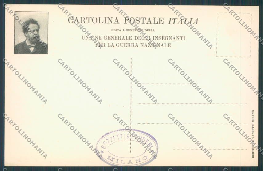 Belluno Cadore Carducci Tricolore Unione Insegnanti cartolina BB9293 – retro