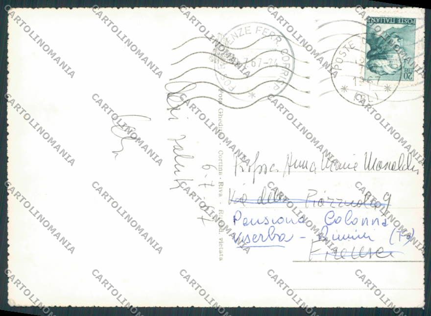 Belluno Calalzo il Montanello foto FG cartolina BB9294 – retro