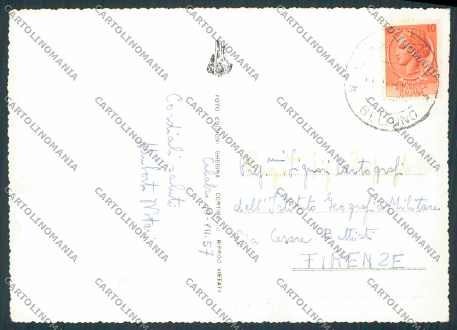 Belluno Calalzo Panorama foto FG cartolina BB9296 – retro