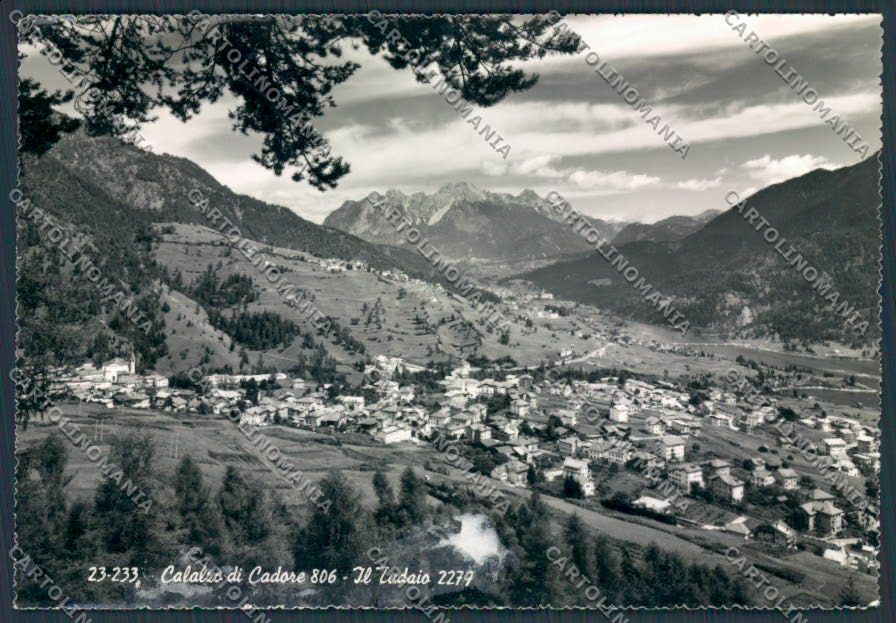 Belluno Calalzo Tudaio PIEGHINE COLLA foto FG cartolina BB9298 – fronte