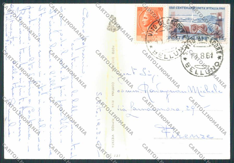 Belluno San Vito di Cadore Vedutine foto FG cartolina BB9304 – retro