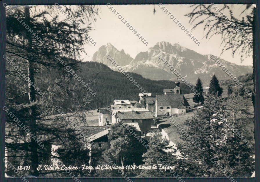 Belluno San Vito di Cadore Chiapuzza foto FG cartolina BB9305 – fronte