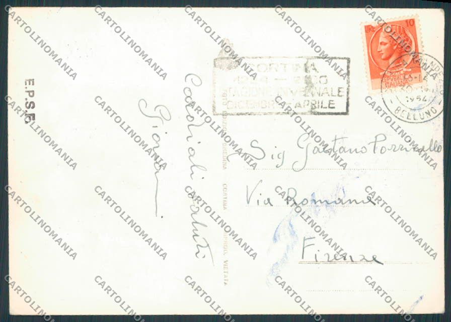 Belluno San Vito di Cadore Chiapuzza foto FG cartolina BB9305 – retro