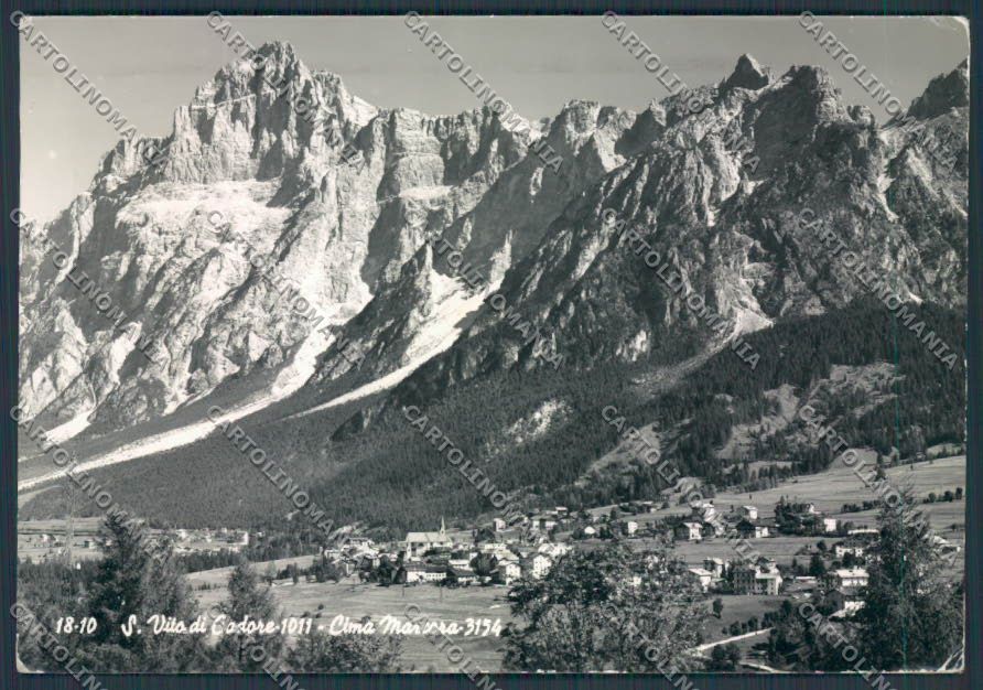 Belluno San Vito di Cadore PIEGHINA foto FG cartolina BB9308 – fronte