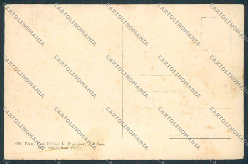Belluno Pieve Ponte della Molina cartolina BB9312 – retro