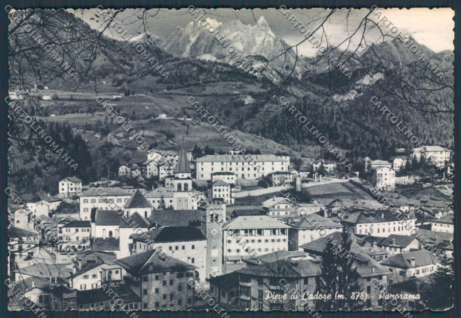 Belluno Pieve Panorama FG cartolina BB9315 – fronte