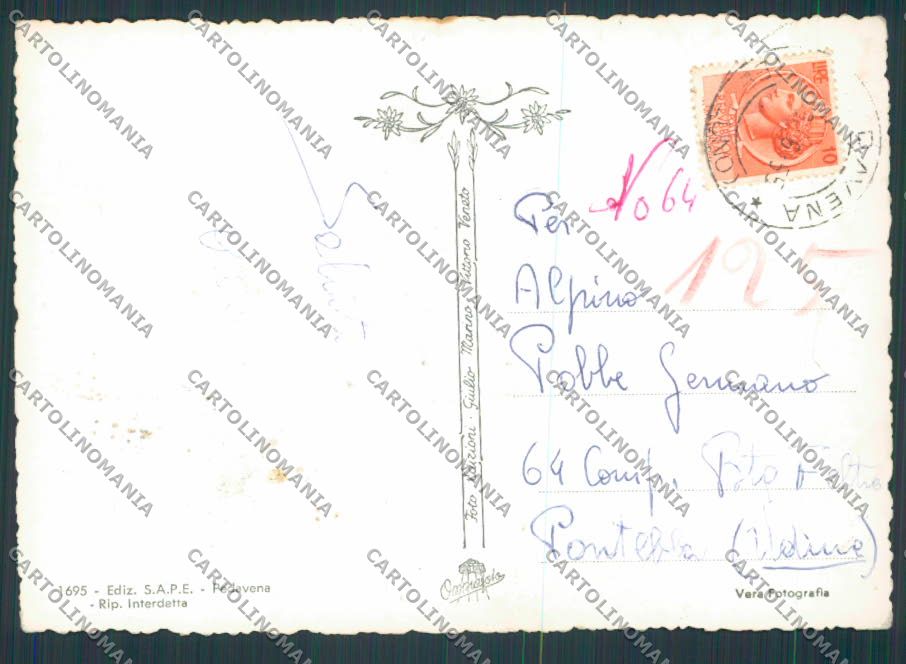 Belluno Pedavena Parco Birreria Villaggio Scimmie foto FG cartolina BB9335 – retro