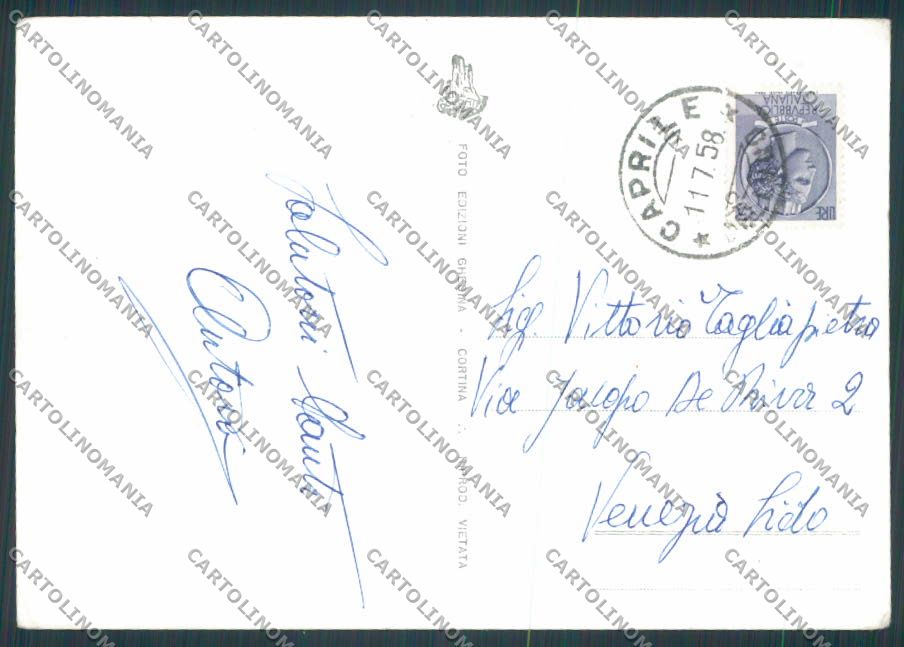 Belluno Caprile Panorama foto FG cartolina BB9339 – retro