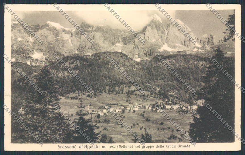 Belluno Frassenè Panorama cartolina BB9346 – fronte