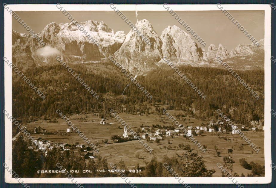 Belluno Frassenè RIPARATA foto FG cartolina BB9349 – fronte