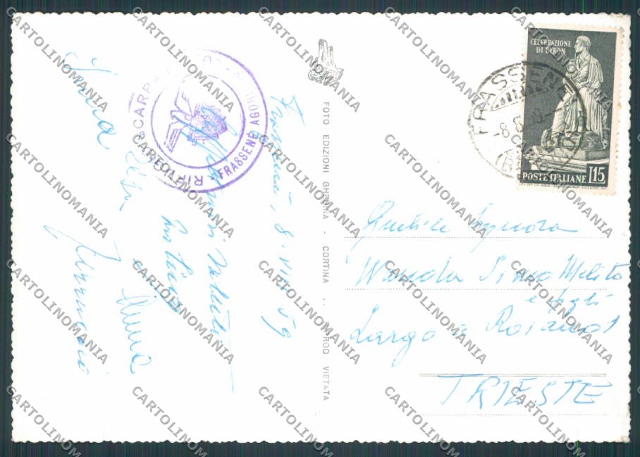 Belluno Frassenè Panorama foto FG cartolina BB9350 – retro