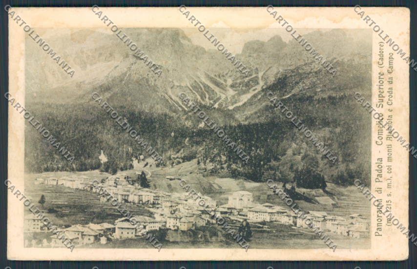Belluno Padola MACCHIE cartolina BB9351 – fronte