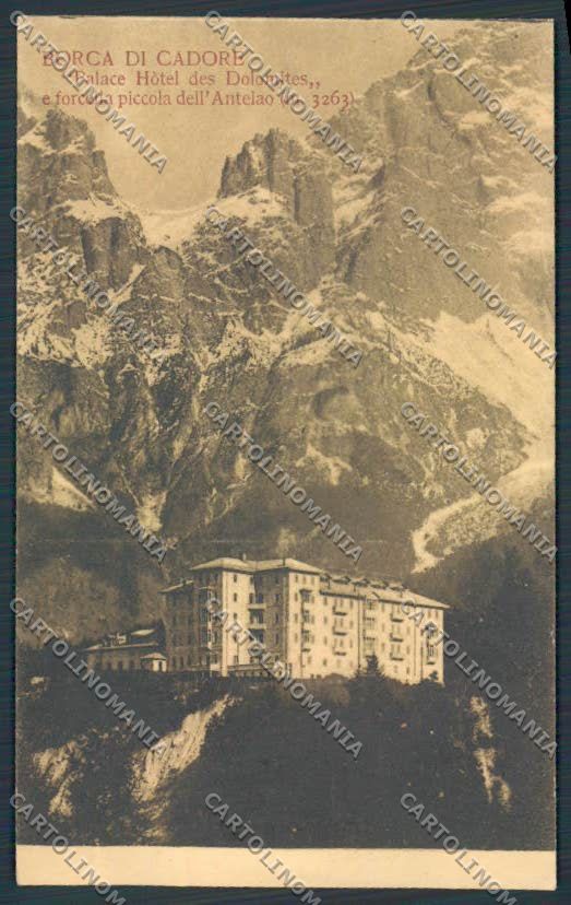 Belluno Borca di Cadore Hotel Des Dolomites cartolina BB9352 – fronte