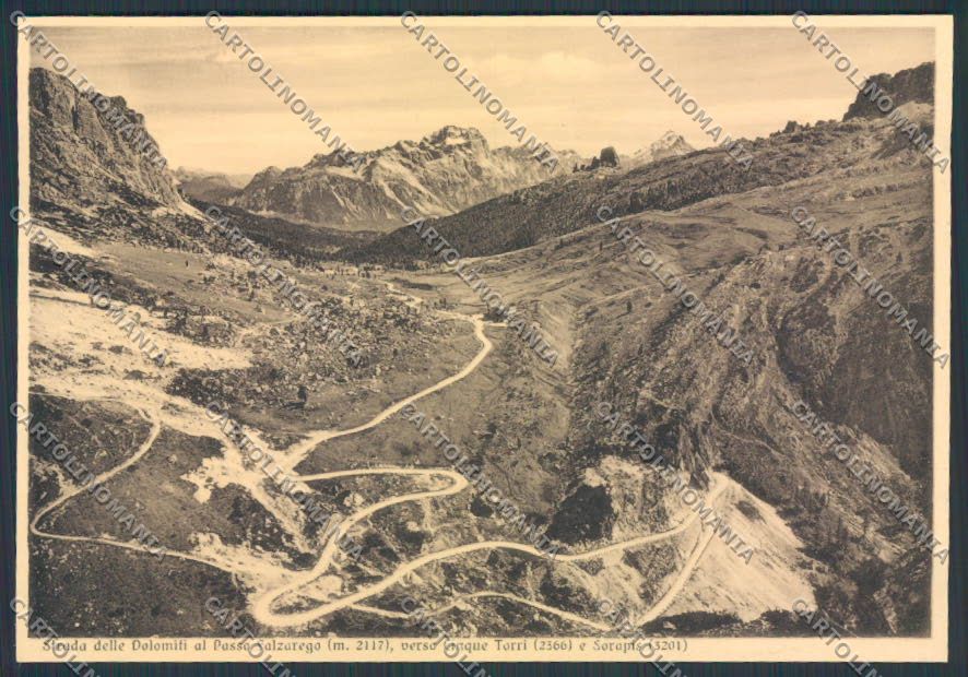 Belluno Passo Falzarego FG cartolina BB9374 – fronte