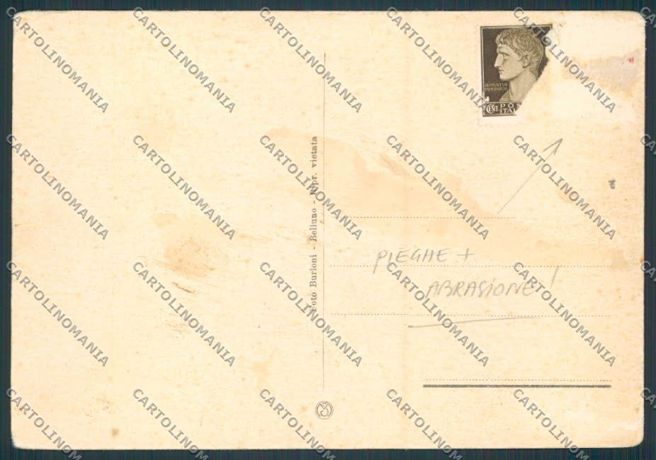 Belluno Perarolo PIEGHE ABRASA FG cartolina BB9392 – retro