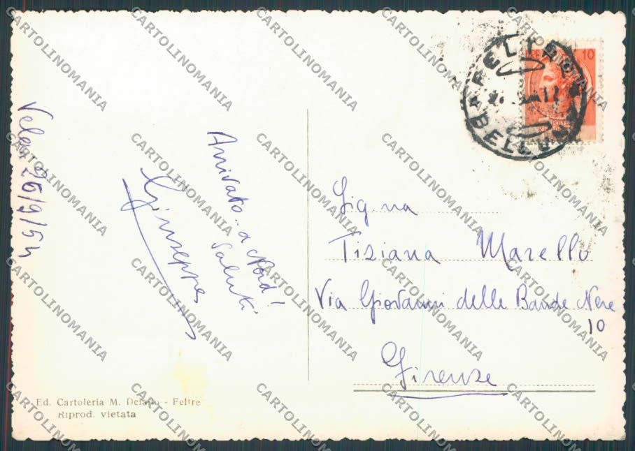 Belluno Velai foto FG cartolina BB9430 – retro
