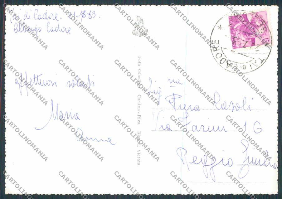 Belluno Tai Rustico foto FG cartolina BB9445 – retro