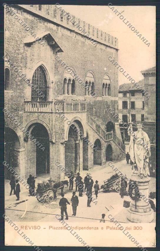 Treviso Città Piazzetta Indipendenza ABRASA cartolina BB9454 – fronte
