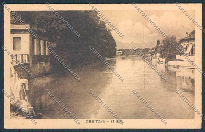 Treviso Città Il Sile cartolina BB9455 – fronte