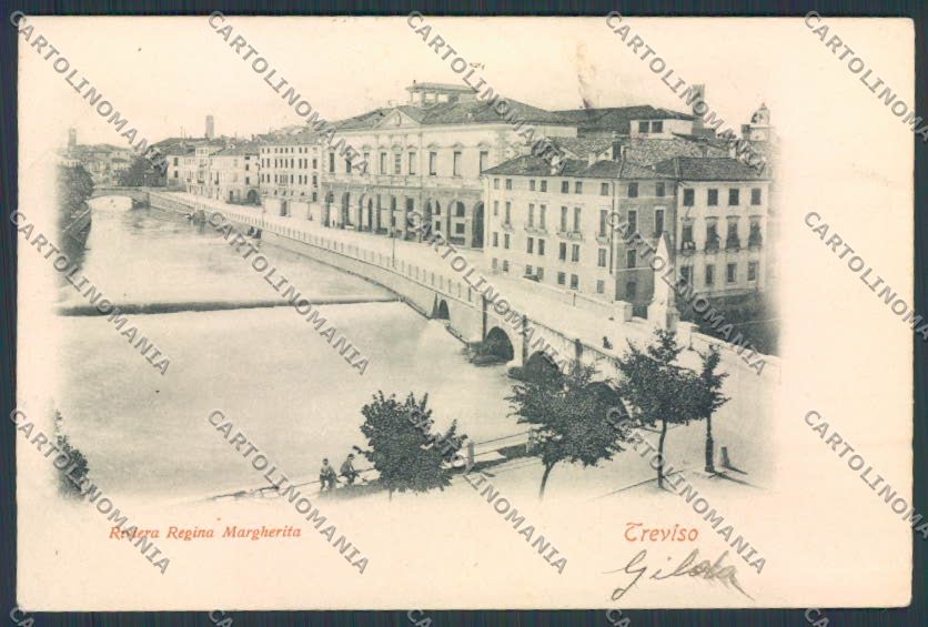 Treviso Città Riviera Regina Margherita cartolina BB9456 – fronte