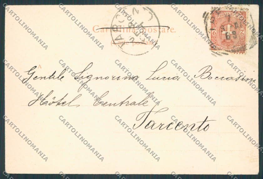 Treviso Città Riviera Regina Margherita cartolina BB9456 – retro