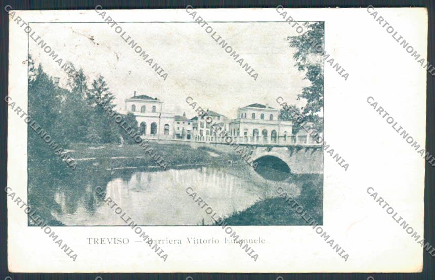 Treviso Città Barriera Vittorio Emanuele PIEGHINE cartolina BB9462 – fronte