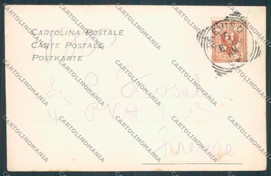 Treviso Città Barriera Vittorio Emanuele PIEGHINE cartolina BB9462 – retro