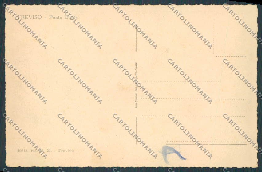 Treviso Città Ponte Dante cartolina BB9465 – retro