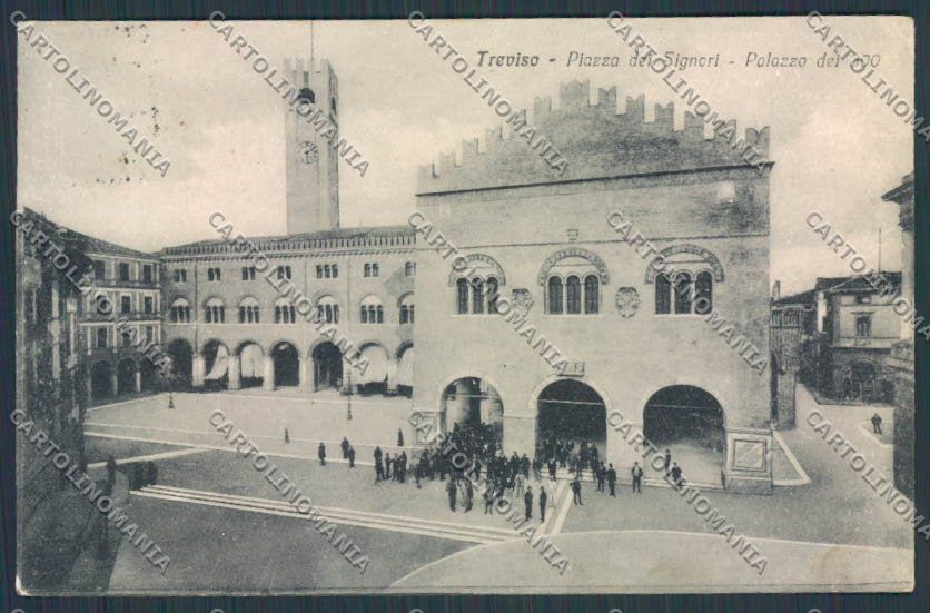 Treviso Città Piazza dei Signori cartolina BB9468 – fronte