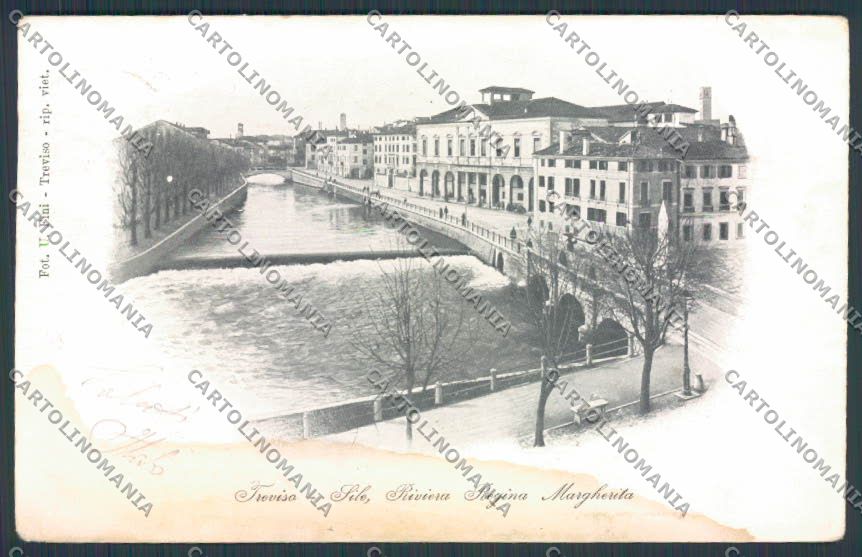Treviso Città Riviera Regina Margherita Macchia cartolina BB9473 – fronte
