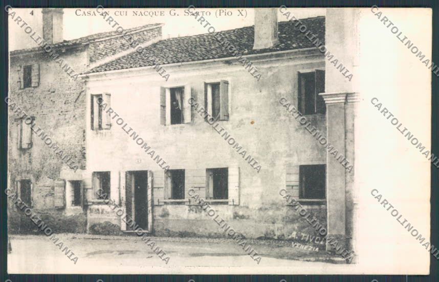 Treviso Riese  Casa Papa Sarto Pio X cartolina BB9474 – fronte