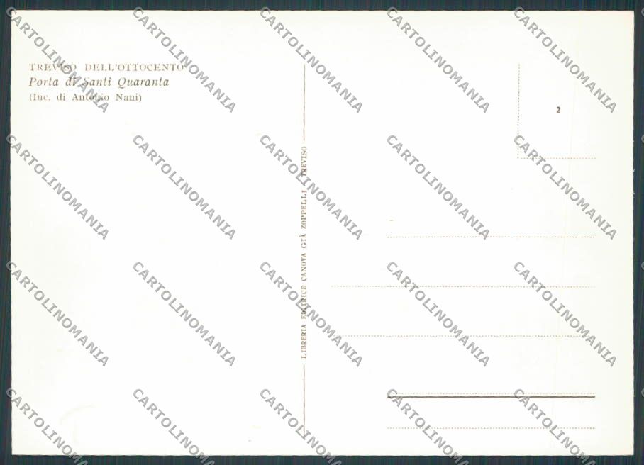 Treviso Città Porta Santi Quaranta FG cartolina BB9479 – retro