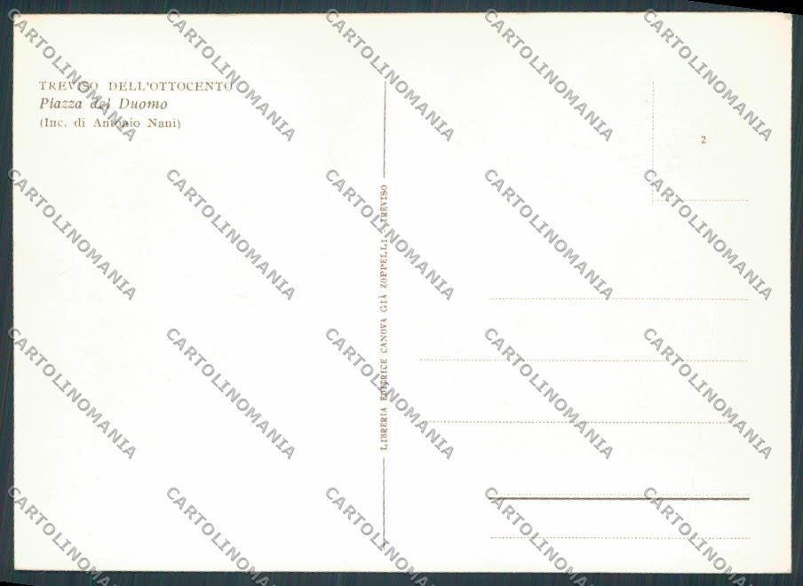 Treviso Città Piazza Duomo FG cartolina BB9481 – retro
