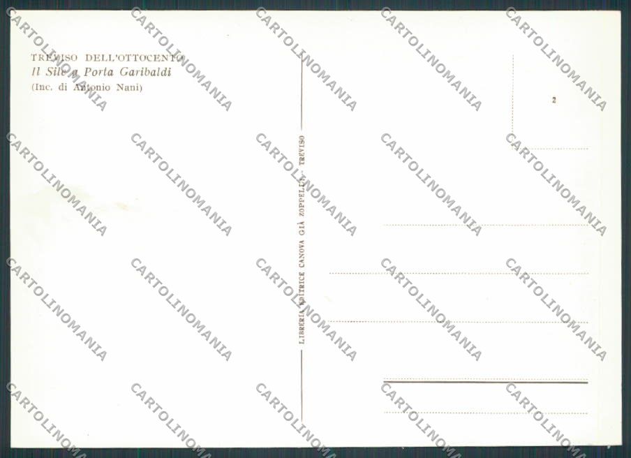 Treviso Città Porta Garibaldi FG cartolina BB9482 – retro