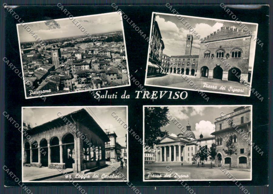 Treviso Città Vedutine Saluti da foto FG cartolina BB9510 – fronte