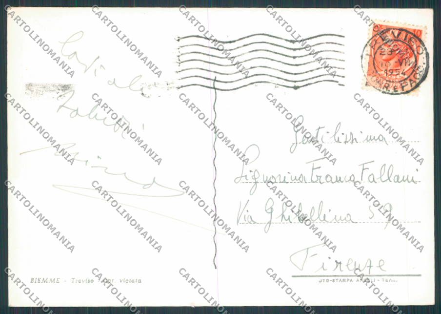 Treviso Città Vedutine Saluti da foto FG cartolina BB9510 – retro