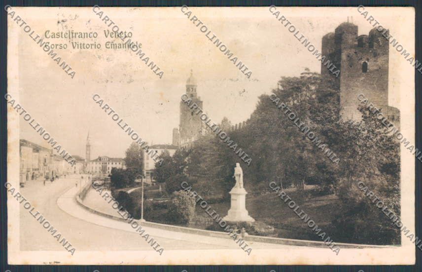 Treviso Castelfranco Veneto Corso Vittorio Emanuele cartolina BB9516 – fronte