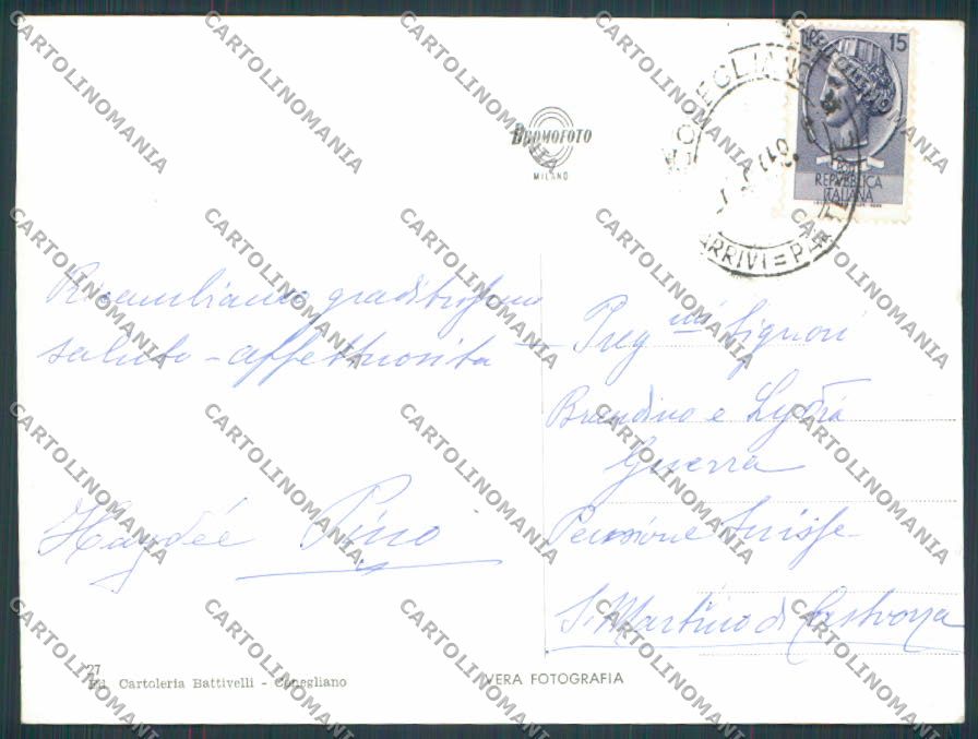 Treviso Conegliano Panorama foto FG cartolina BB9544 – retro