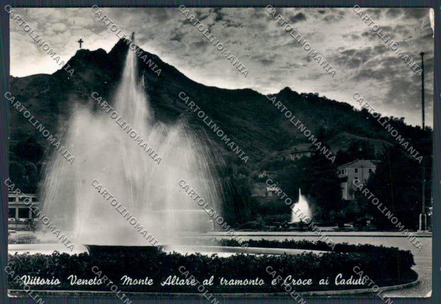 Treviso Vittorio Veneto Monte Altare PIEGA foto FG cartolina BB9572 – fronte