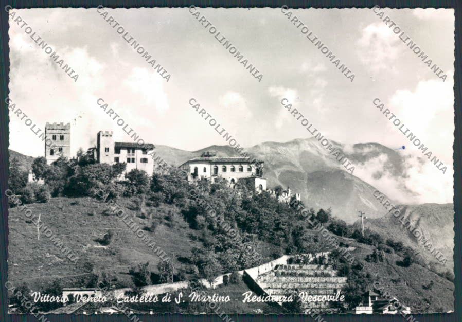 Treviso Vittorio Veneto Castello San Martino foto FG cartolina BB9574 – fronte